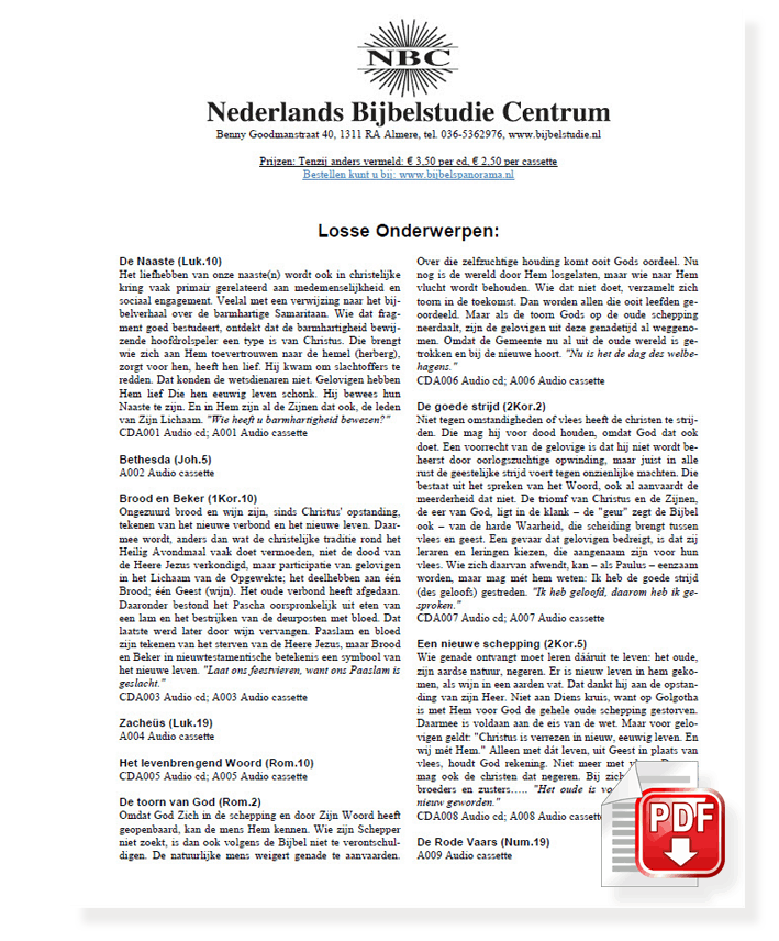 Download NBC Catalogus - ( Rechtermuisknop - ..... opslaan als .... )